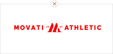 Second example of a Common Mistake when using the MOVATI logo