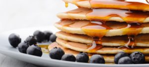 BLUEBERRY ALMOND PANCAKES