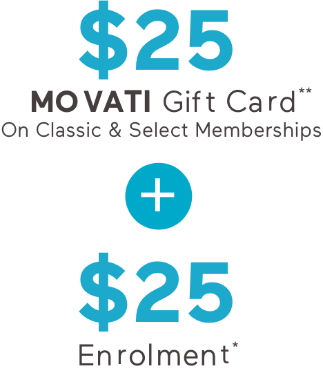 $25 Gift Card + $25 Enrolment*