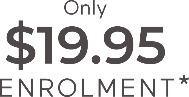 Only $19.95 Enrolment