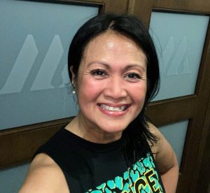 Rhea R, Group Fitness Instructor at MOVATI Barrhaven celebrating 10 years